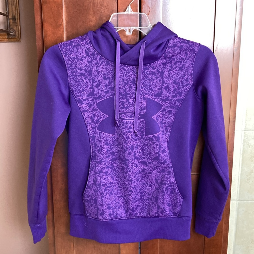 Under Armour Semi-Fitted Cold Gear Storm Purple Hoodie - S